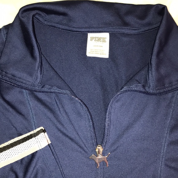 Pink Victoria Secret 1/4 zip sport top sz L - Picture 3 of 10
